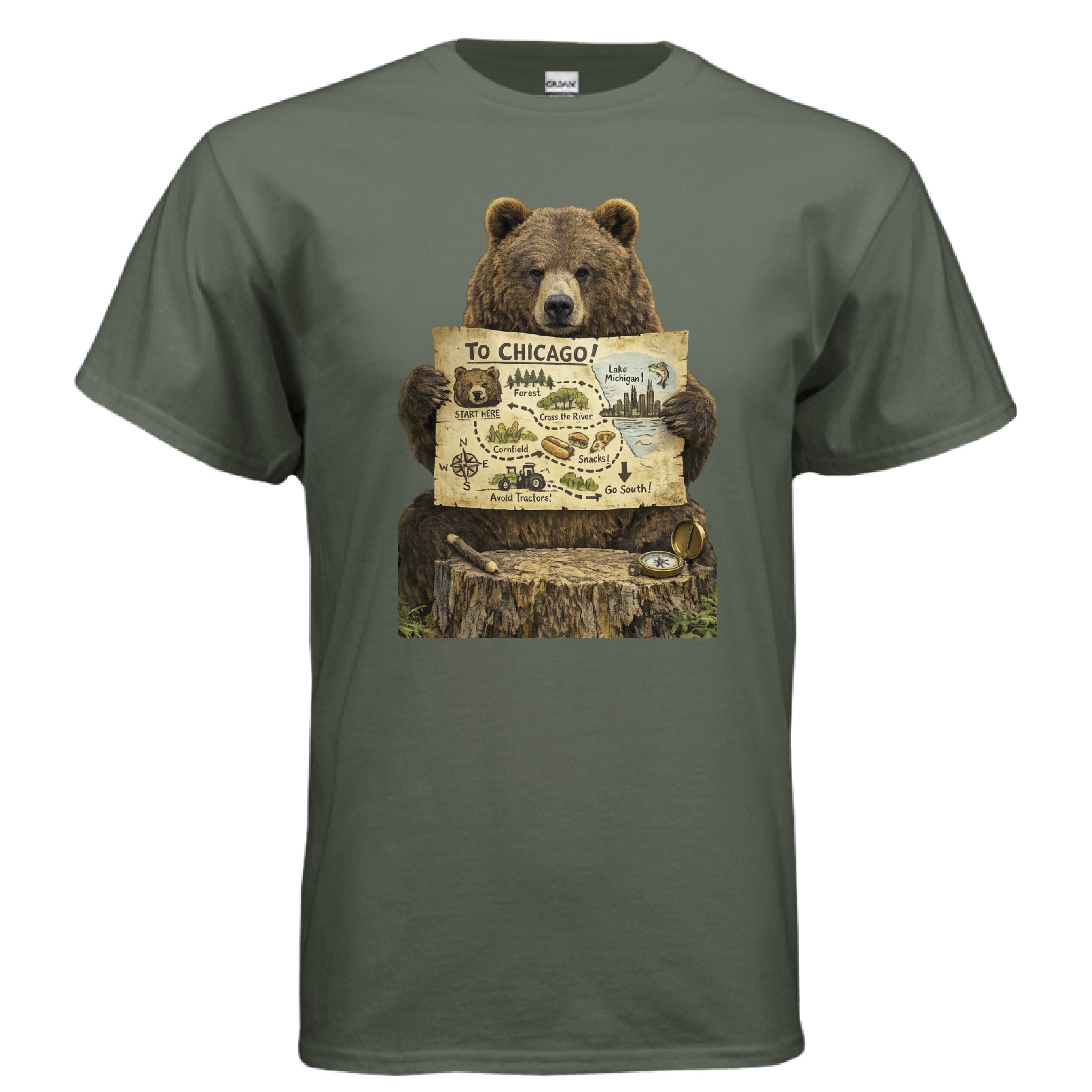 MILITARY GREEN - FRONT